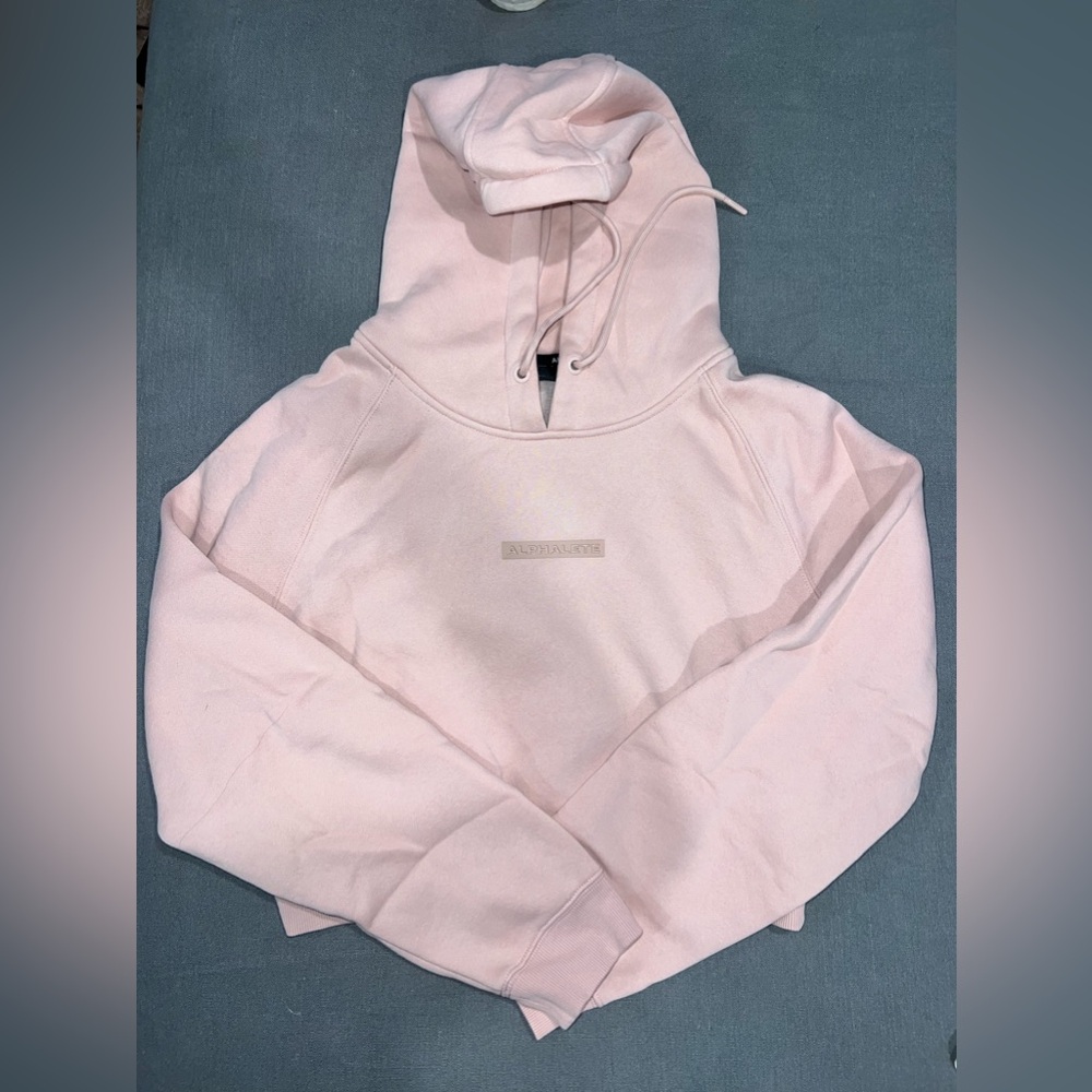 Alphalete Cropped hoodie- rose